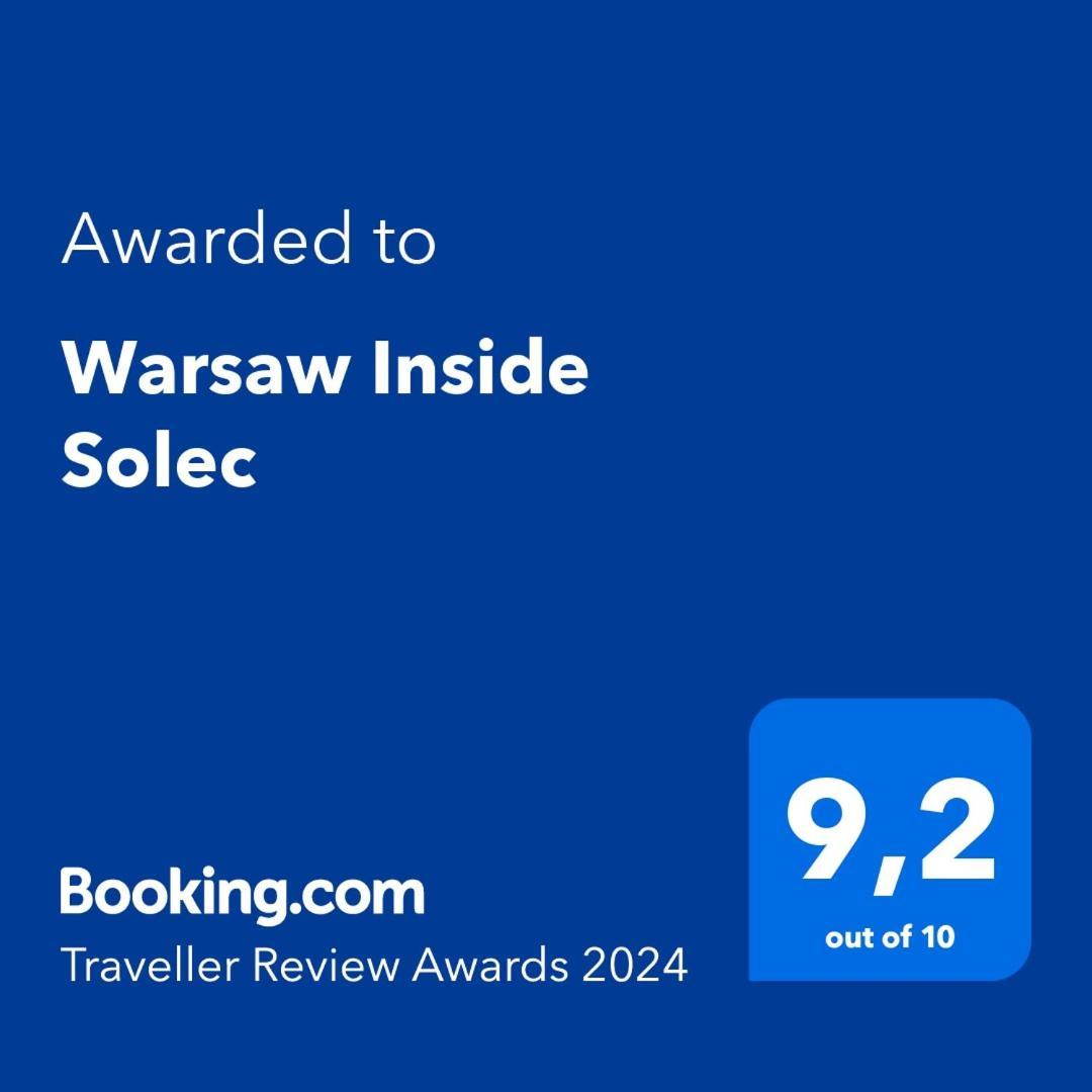 Warsaw Inside Solec With Private Parking Apartment Exterior photo